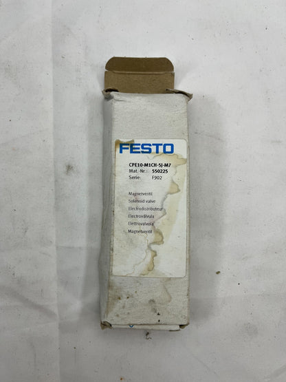 Festo CPE10-M1CH-5J-M7 550225 Solenoid Valve 5/2 Bistable M7 24V DC 350L/min New