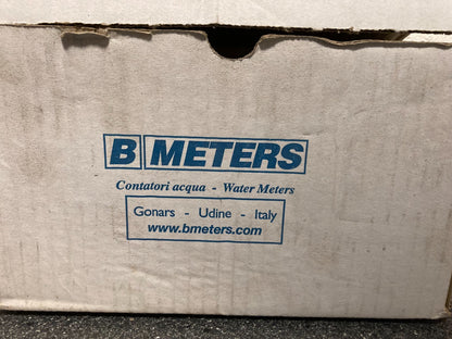 B METERS Water Meter MAR18 AC83, GSD8 130mm Italy Qn 1.5 m³/h in Red