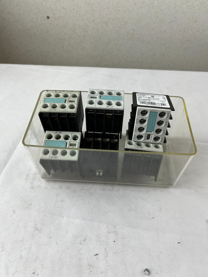 6x Siemens 3RH1911-1FA31 Auxiliary Switch Block 3NO+1NC S00 Top Mount for 3RT10