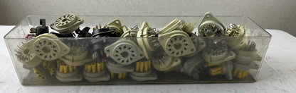 Industrial Relay Socket Lot Panel Mount Multi-Pin Relay Bases Vintage Control