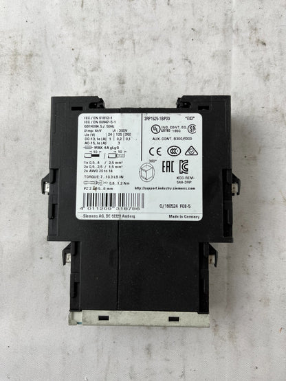 Siemens Sirius 3RP1525-1BP30 Timer Relay On Delay 24V 0.1-100s Used Spare Unit