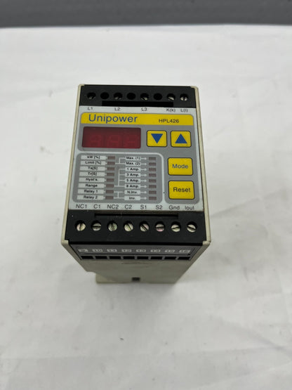 Unipower HPL426 Motor Protection Relay 3x400V AC Load Monitor NEW Made Denmark