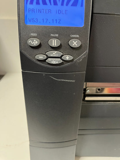 Zebra ZM400 200E-0100T Thermal Label Printer 203 DPI Working Order v53.17.11Z