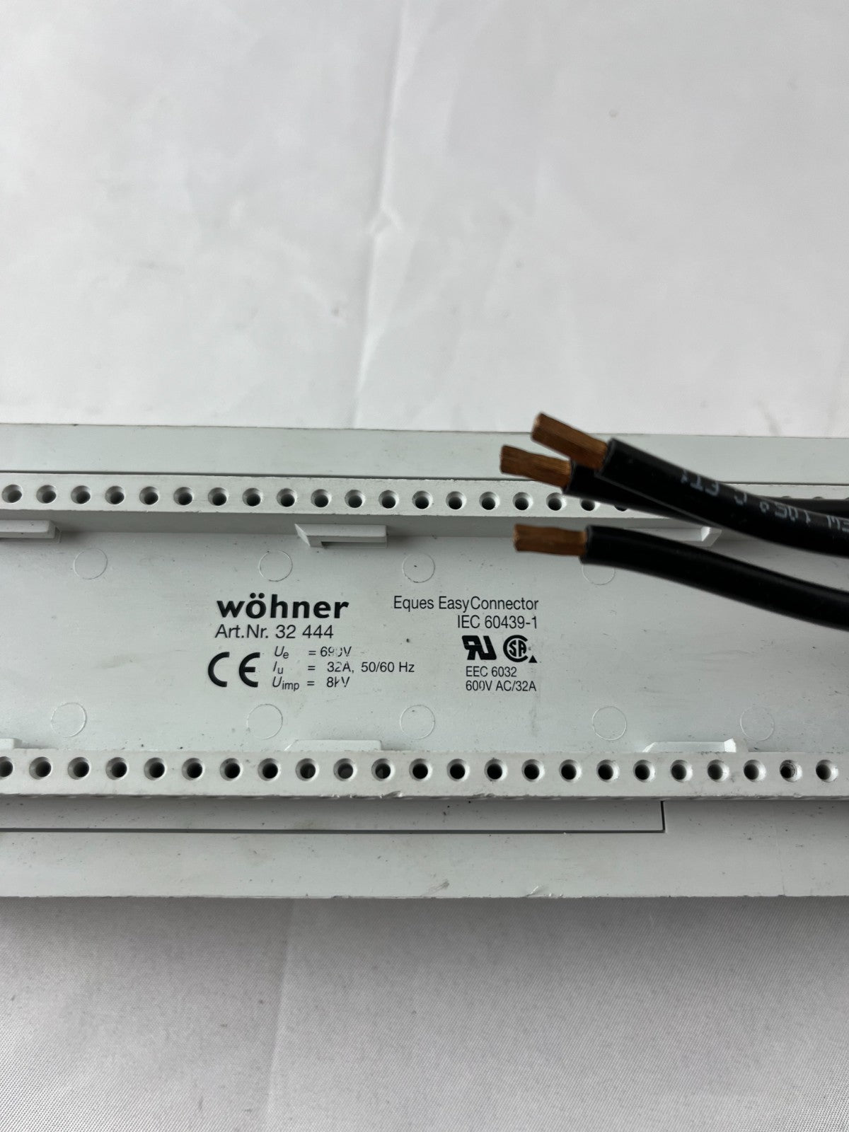 Wöhner 32 444 EQUES EasyConnector Busbar Adapter 32A 690V 3‑Pole New Spare