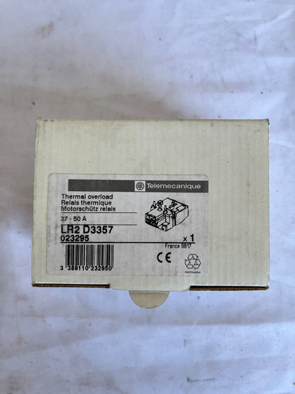 Telemecanique LR2 D3357 Thermal Overload Relay 37-50A New Spare Unit