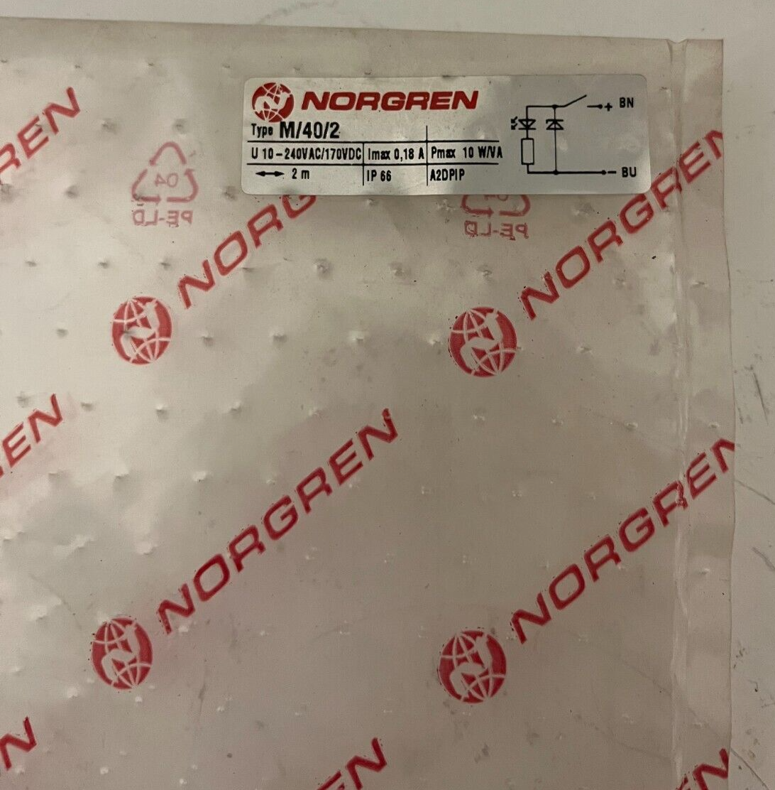 Norgren M/40/2 Reed Switch Sensor 2m Cable 10-240V AC/170V DC IP66 New Sealed