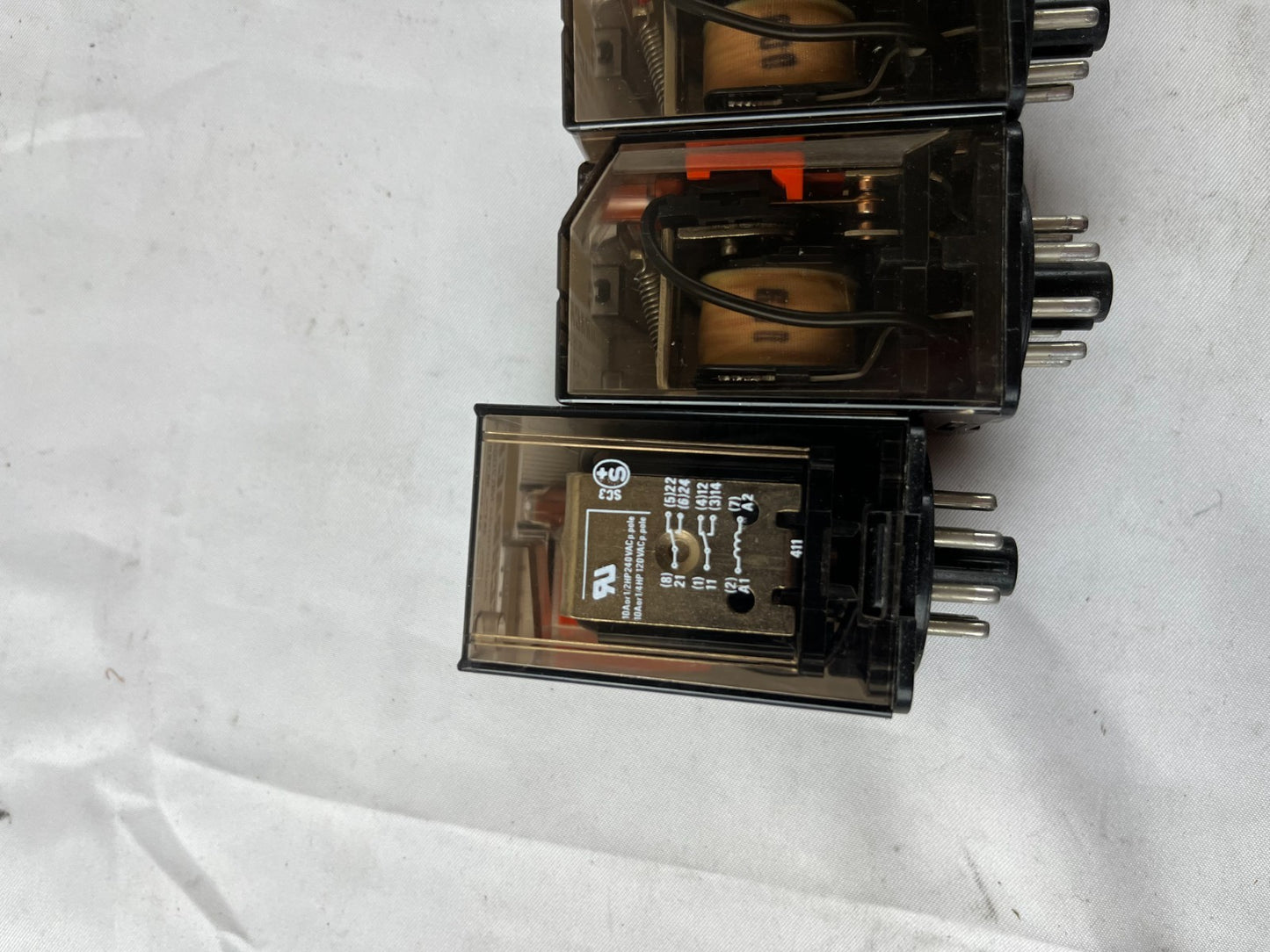 Schrack MR206024 Multimode Relay 24V AC 10A Octal – Lot of 3 Used Spare Units