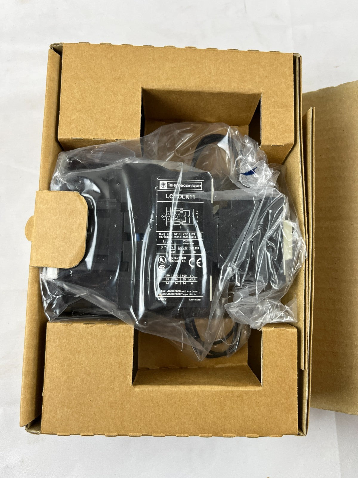 Telemecanique LC1DLK11P7 Capacitor Switching Contactor 29A 230V 50/60Hz New NOS