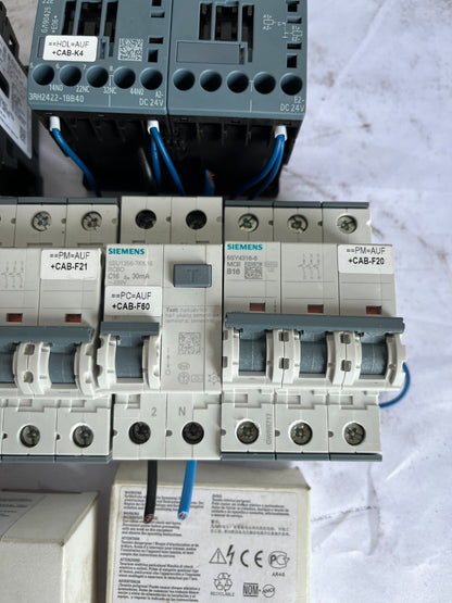 Siemens Sirius Contactors, Mcbs And Auxiliary Blocks Mixed Lot Used/New Spares