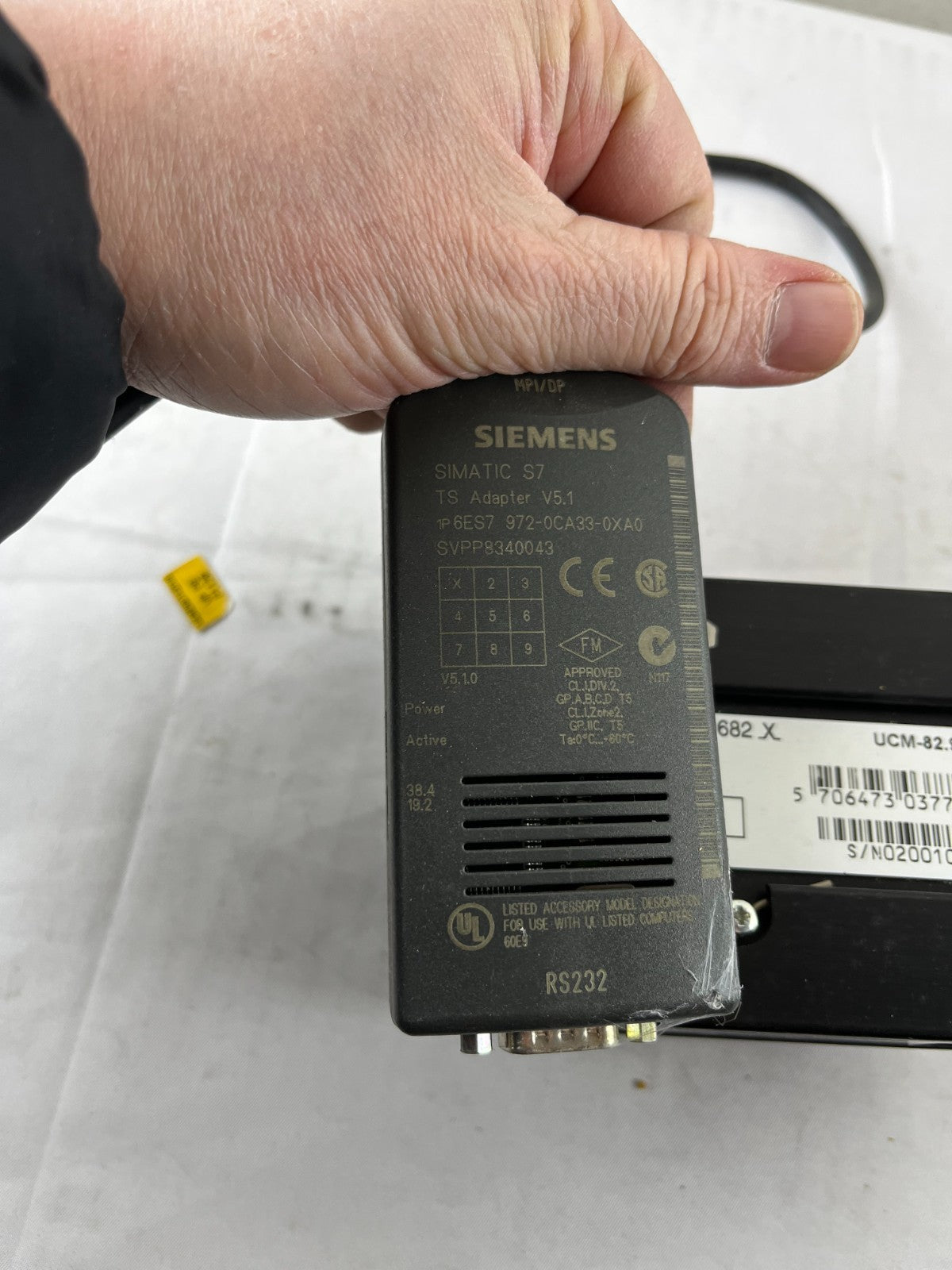 Brodersen UCM‑82.924 Industrial PSTN Modem 12–48 VDC RS232 w/ Siemens SIMATIC S7