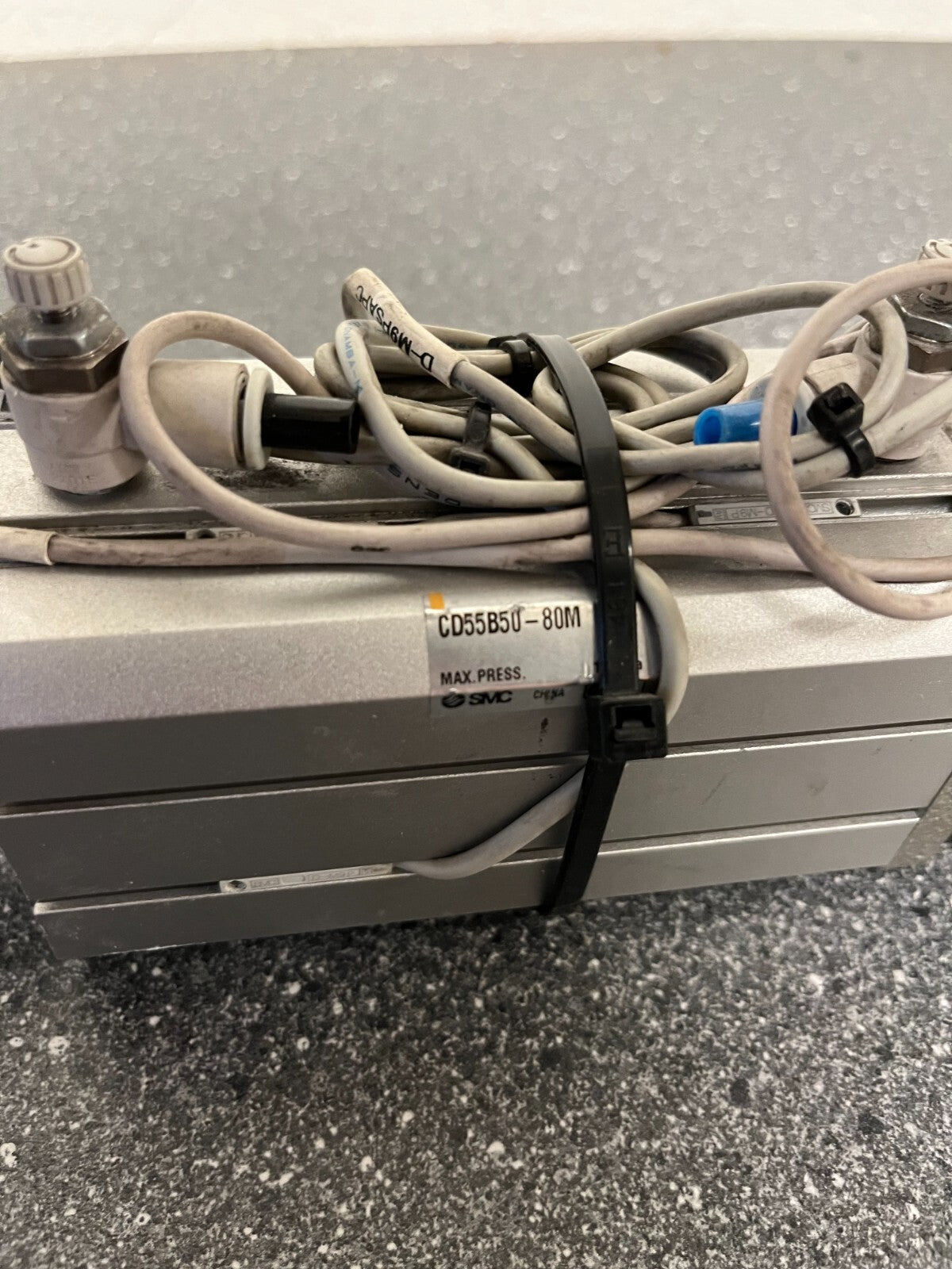 SMC Pneumatic Cylinder CD55B50-80M, Double Acting, 80mm Stroke, Tested & Working
