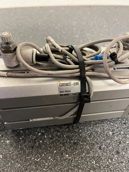 SMC Pneumatic Cylinder CD55B50-80M, Double Acting, 80mm Stroke, Tested & Working