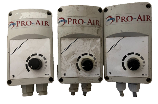 Lot of 3 Pro-Air Variable Speed Fan Controllers IP54 - Used, Fully Functional