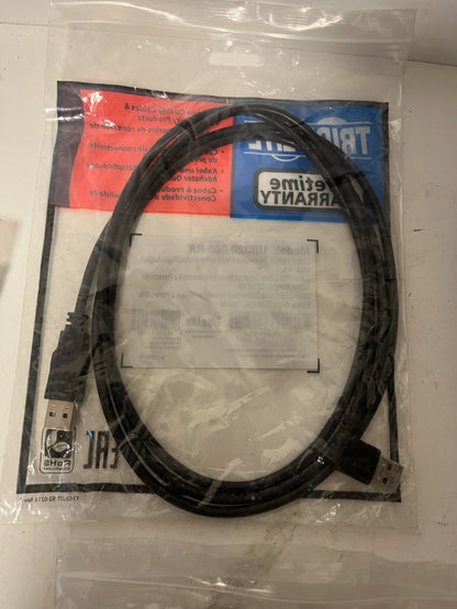 Lot of 6x Tripp Lite UR020-006-RA USB 2.0 Right-Angle 6ft Cables New Sealed