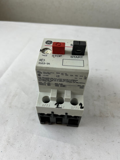 GE SFKOE Motor Protection Circuit Breaker 0.63–1A 25A AC‑3 3‑Pole Used Spare