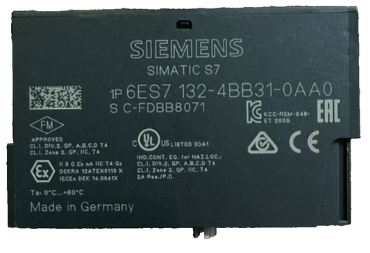 Siemens SIMATIC S7 6ES7 132-4BB31-0AA0 ET200S Digital Output Module 2DO DC24V/2A