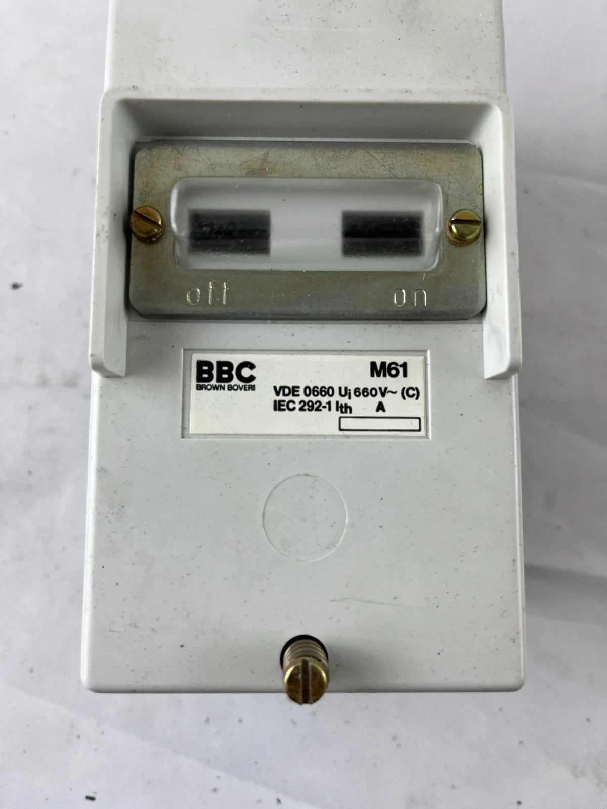 BBC Brown Boveri M61 Closed Load Break Switch VDE 0660 UI 660V Used
