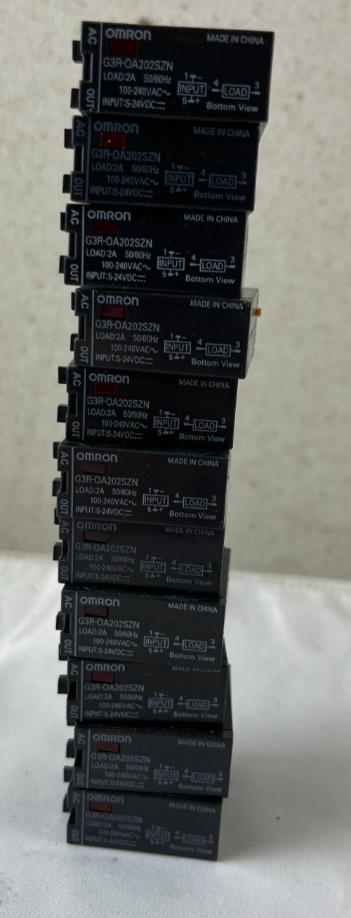 Omron G3R-OA202SZN Solid State Relay 2A 100–240VAC AC Output 5–24VDC Lot 12x NEW