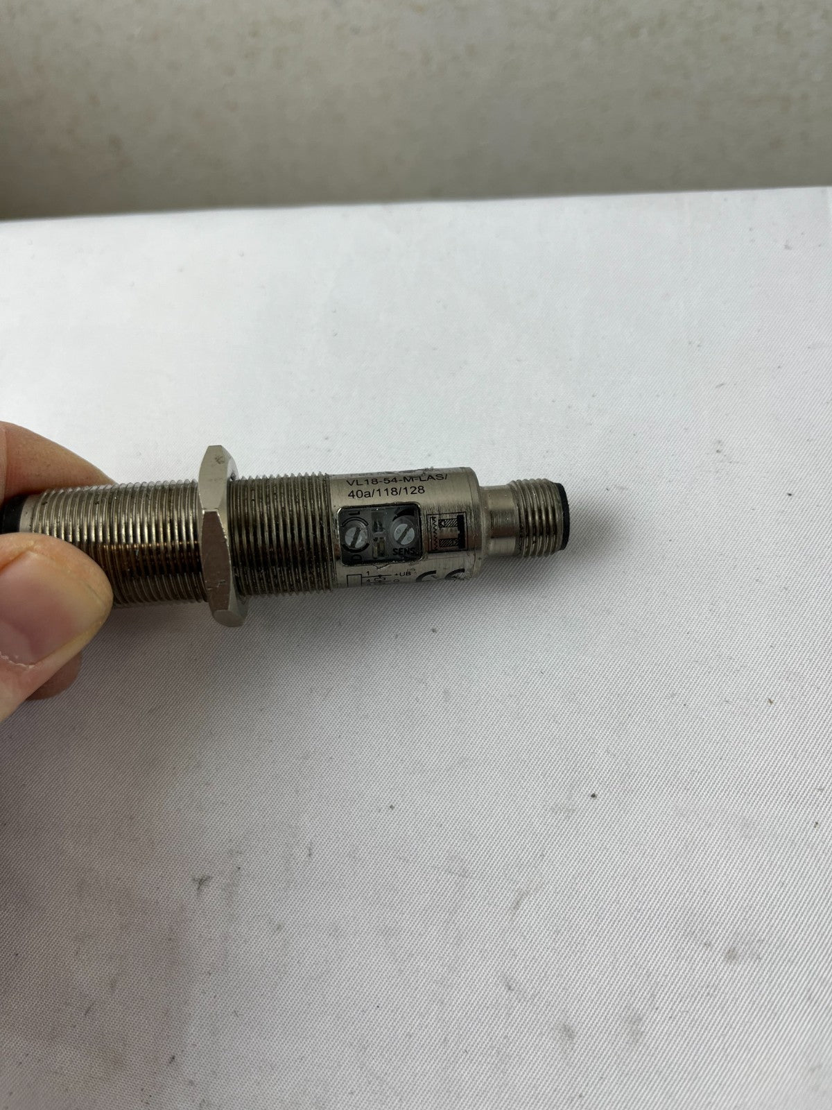 Pepperl+Fuchs VL18-54-M-LAS Laser Photoelectric Sensor M18 10-30VDC Used Spare