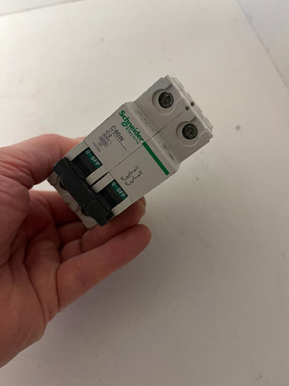 Schneider Electric C60N C2 2P 400V Miniature Circuit Breaker 6000A Used Spare