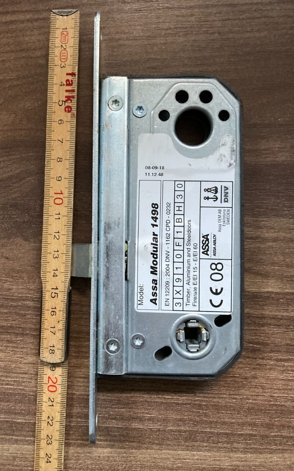 Assa Abloy Modular 1498 L: 22.5cm - Steel, with door handle function only