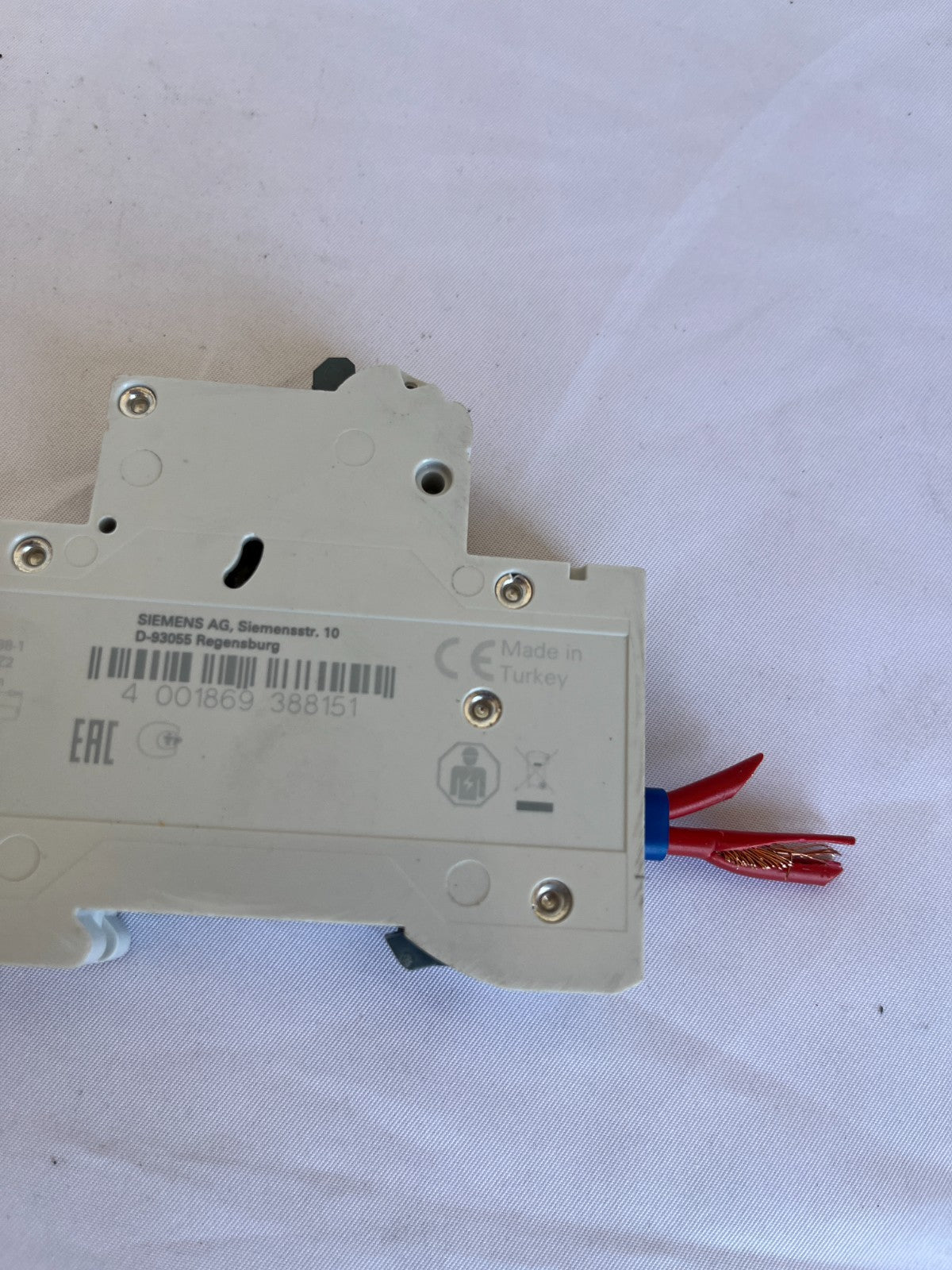 Siemens 5SL6104-7 MCB C4 1-Pole 4A 230/400V Used Spare Unit Relay