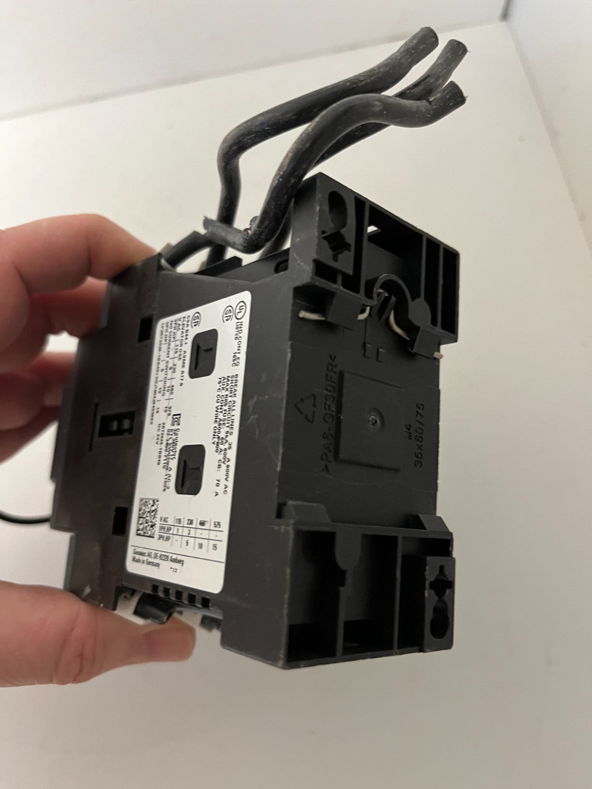 Siemens SIRIUS 3RH2911-1BA10 Contactor Assembly 24V DC Aux Module Used Spare