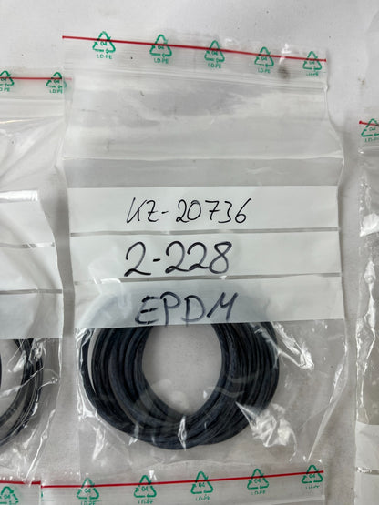 Industrial Pump Gasket Seal Lot EPDM FPM-FEP O-Rings Mixed Sizes New 4pcs