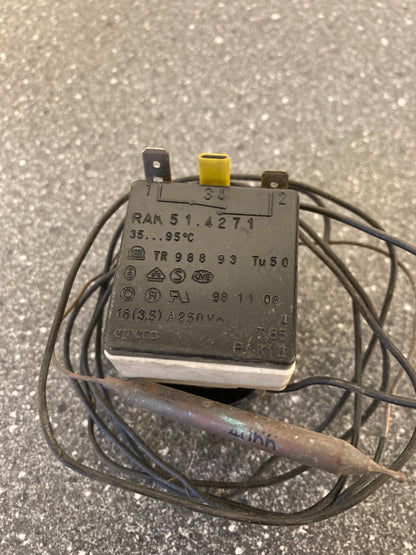 TR2 Bulb Aquastat Temperature Control Switch 30/90°C - HVAC/Boiler Spare Part
