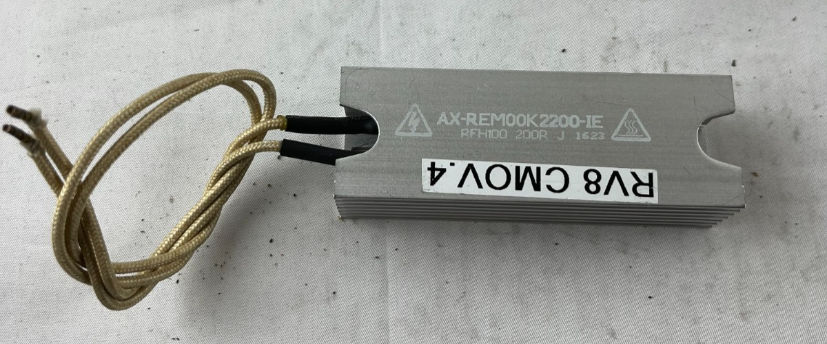 Axetris AX-REM00K2200-1E RFH100 200R J Heatsink Resistor Module 2200W Used
