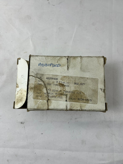 Crydom A53TP50D 3-Phase Solid State Relay 48–530VAC 50A 90–280VAC Input New