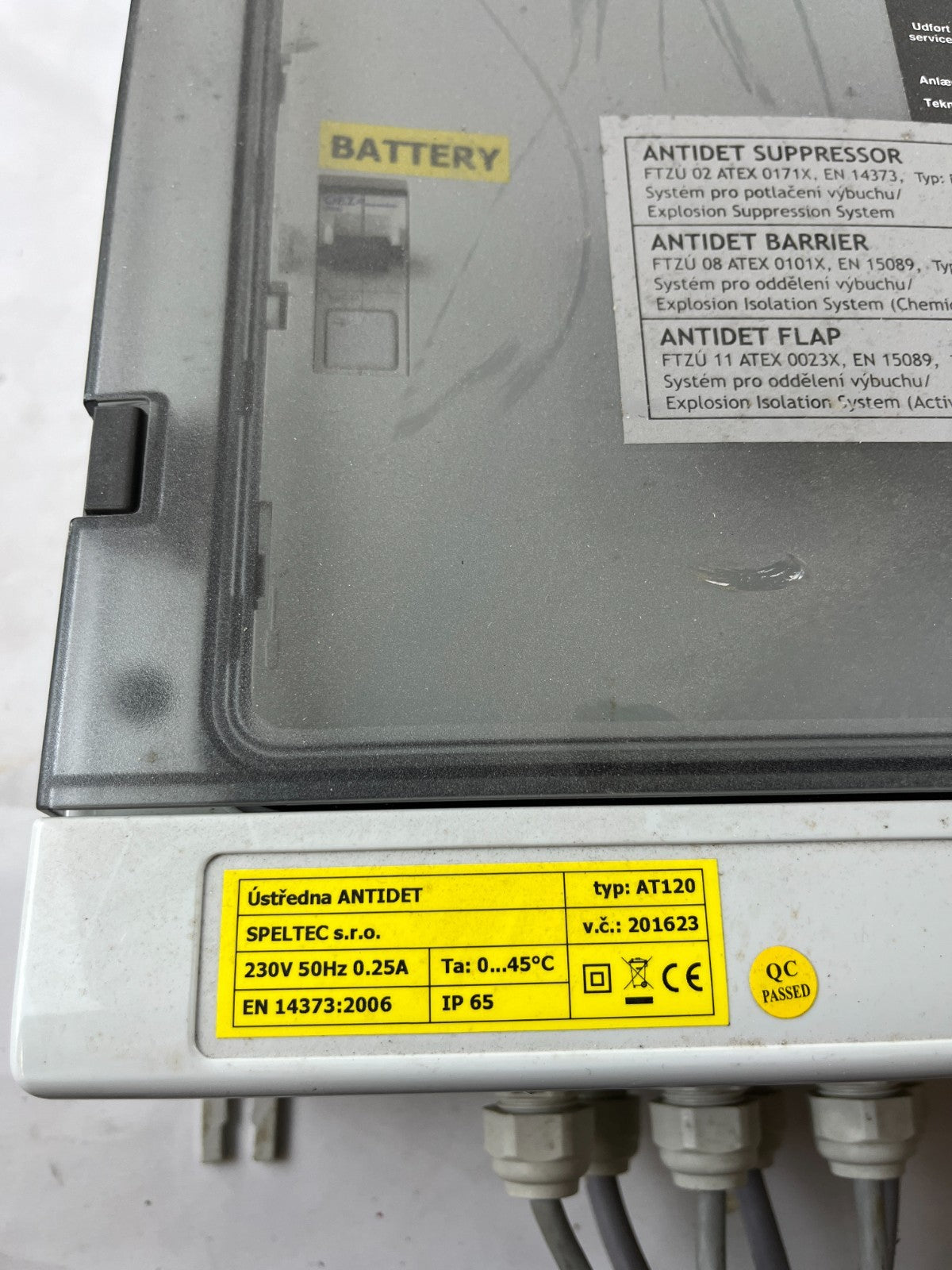 Speltec AT120 Explosion Protection System Control Panel ATEX IP65 Working