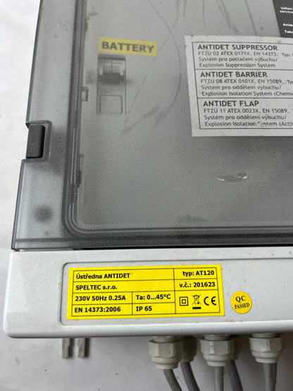 Speltec AT120 Explosion Protection System Control Panel ATEX IP65 Working