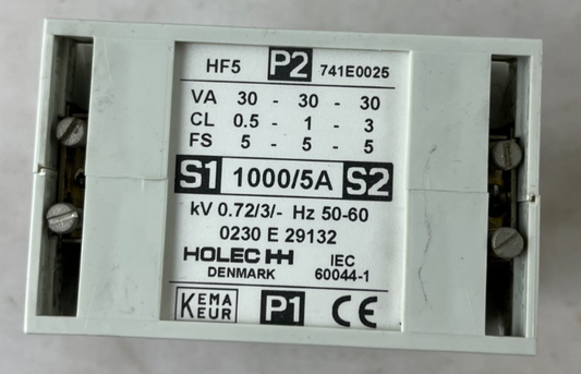 Holec HF5 741E0025 Current Transformer 1000/5A 30VA IEC 60044-1 New