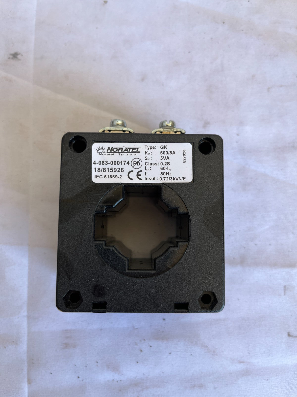 Noratel GK 600/5A Current Transformer Class 0.2S 5VA IEC 61869-2 New Spare Unit