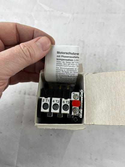 Benedikt & Jäger U12/16E 2.7 Thermal Overload Relay 1.8–2.7A NEW Spare Part