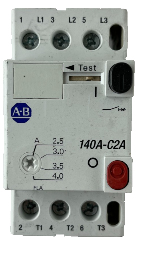 Allen‑Bradley 140A-C2A-B40 Manual Motor Starter 2.5–4.0A 3‑Pole Used Spare Part