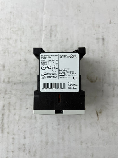 Siemens 3RH1140-1AP00 Auxiliary Contactor 4NO 230VAC Coil New No Box