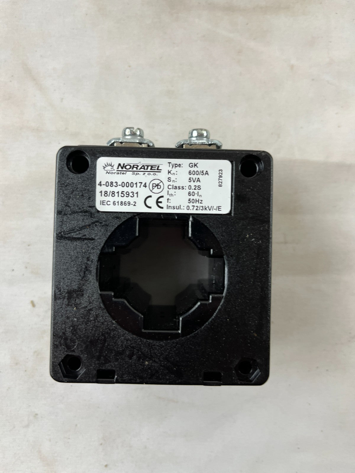 Noratel GK Current Transformer 600/5A 5VA Class 0.2S New in Box Spare Unit
