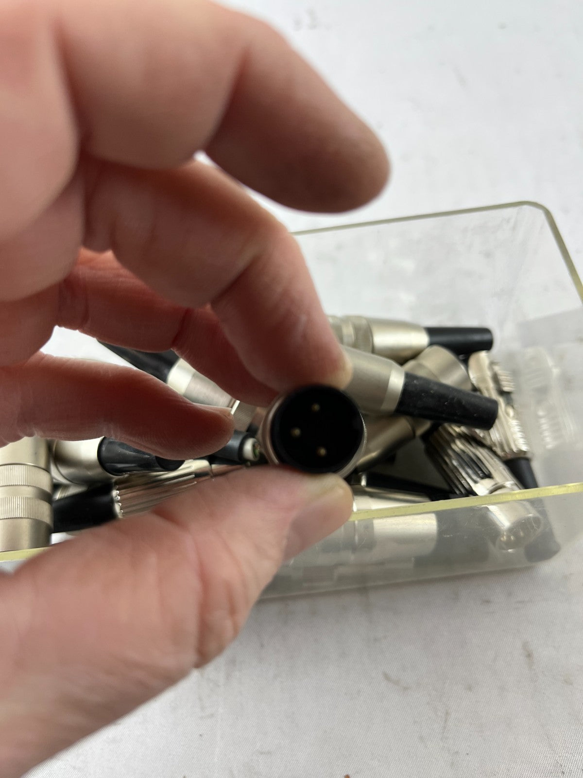 Industrial Circular Metal Connectors Male Female Bundle Used Spare Parts