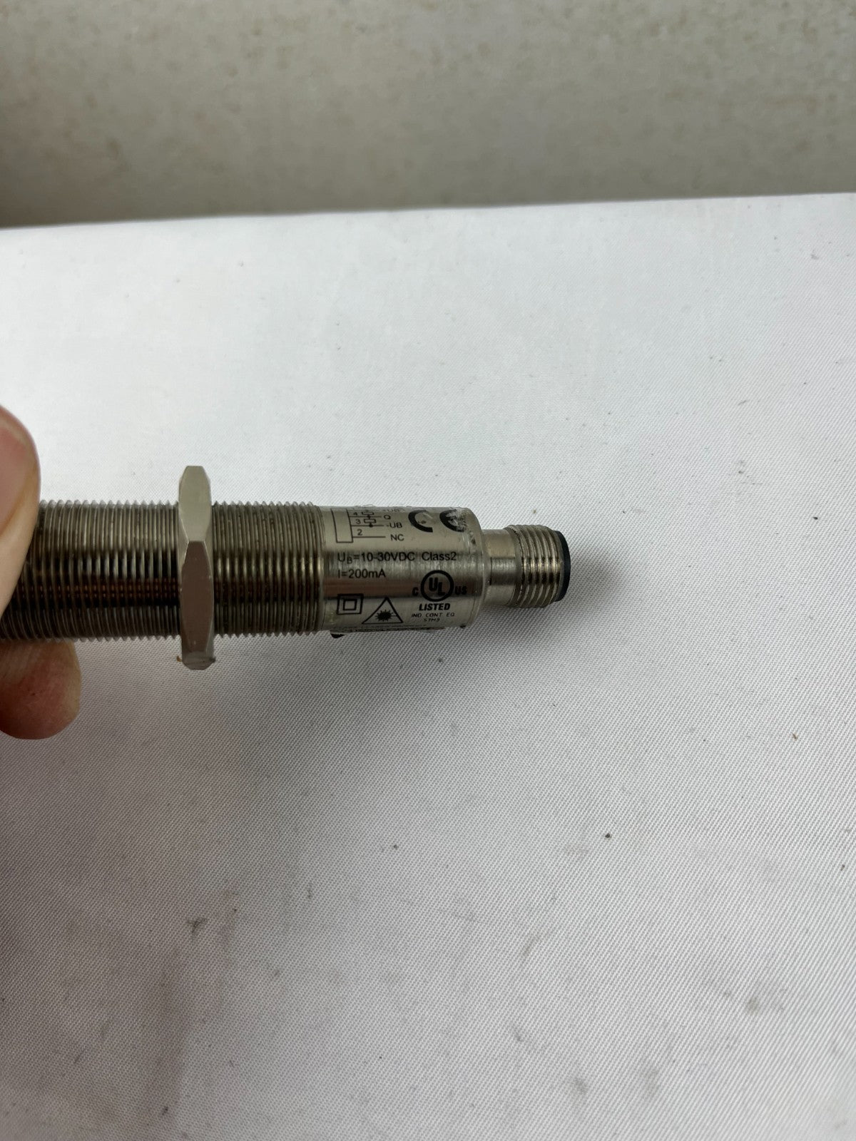 Pepperl+Fuchs VL18-54-M-LAS Laser Photoelectric Sensor M18 10-30VDC Used Spare