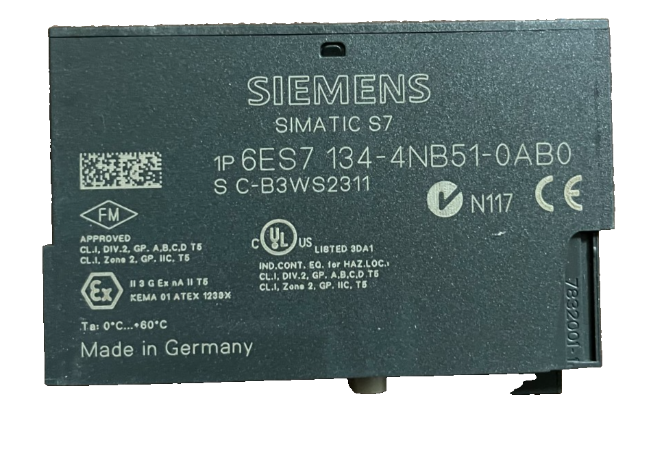 Siemens SIMATIC S7 ET200S 6ES7 134-4NB51-0AB0 2AI RTD  Analog Input Module Used