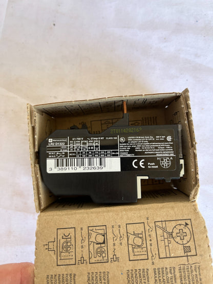 Telemecanique LR2 D1322 Thermal Overload Relay 17-25A New Spare Unit