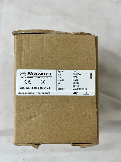 Noratel GK Current Transformer 600/5A 5VA Class 0.2S New in Box Spare Unit