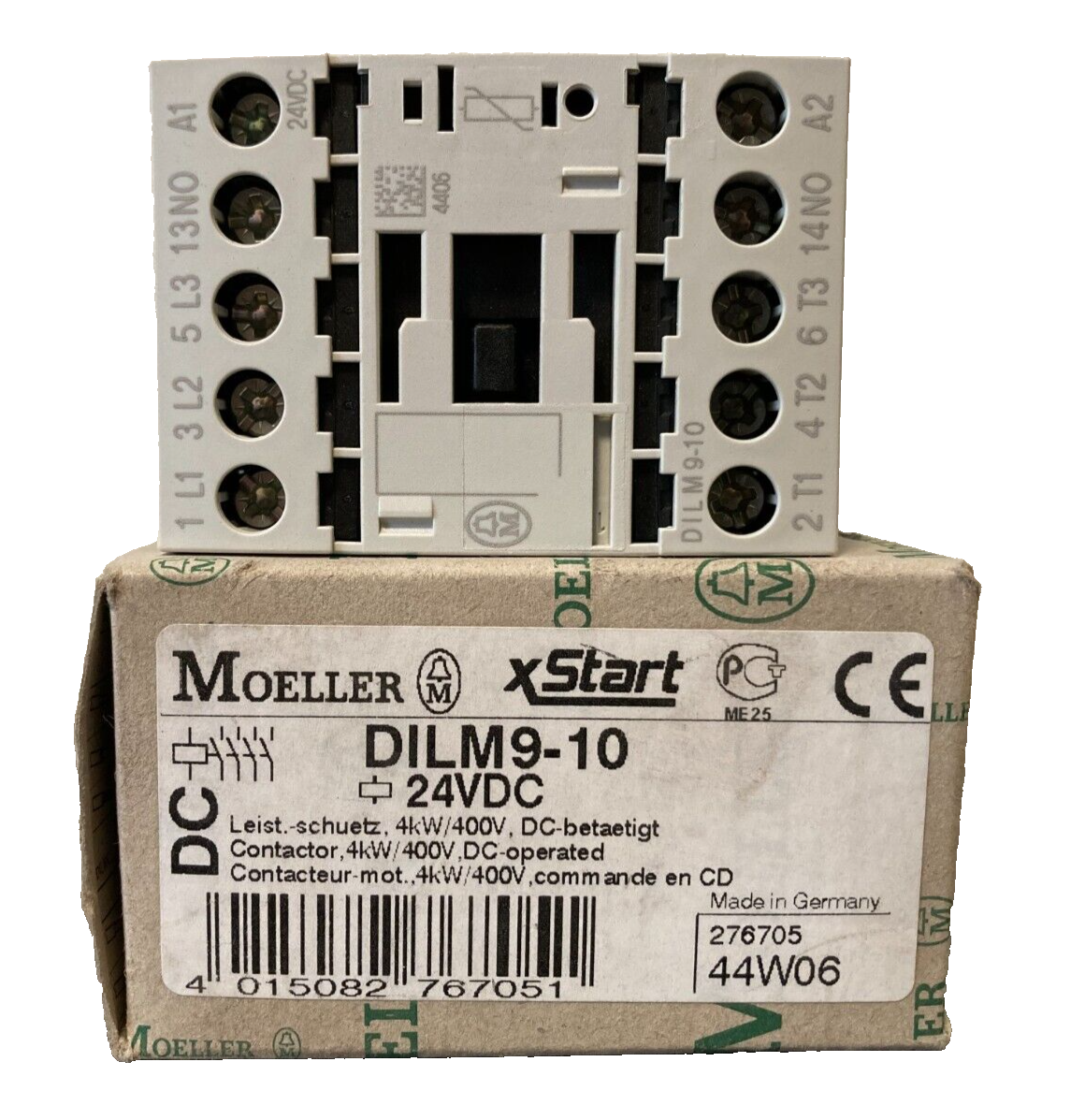 New Moeller DILM9-10 Relay Contactor 4kW 400V 24VDC Coil – Made in Germany