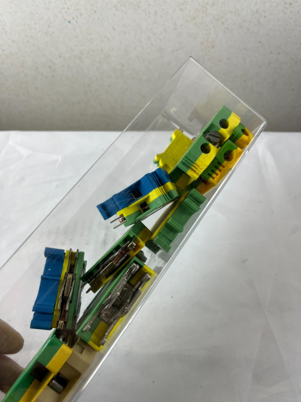 Heavy Duty Terminal Block Lot Weidmuller EK 35/35 Used 35mm2 Green Blue Mixed