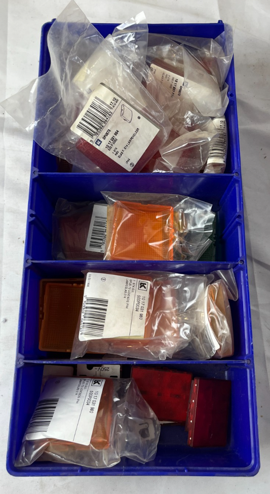 LK OPUS 73 IP44 E14 Lamp Glass Covers Red Yellow New Mixed Lot Spare Units