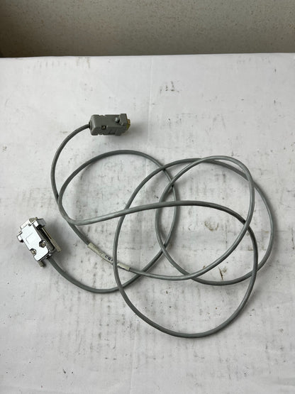 RS232 DB9 Female to Female Serial Cable Industrial Grey Used Spare Unit