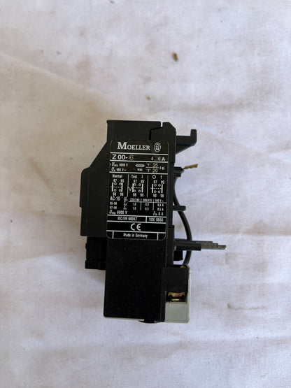 Moeller Z00-6 Motor Overload Relay 4-6A New in Box - Spare Unit