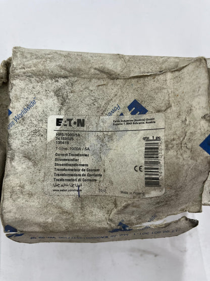 Eaton HFS-1000/5A Current Transformer, 1000A/5A, New Open Box, 741E0025